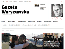 Tablet Screenshot of gazetawarszawska.com